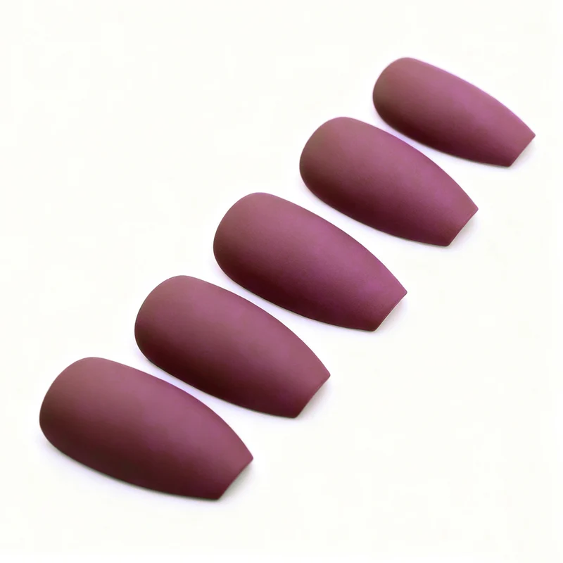 Elegant Matte Finish Nail Enhancements Stornfield