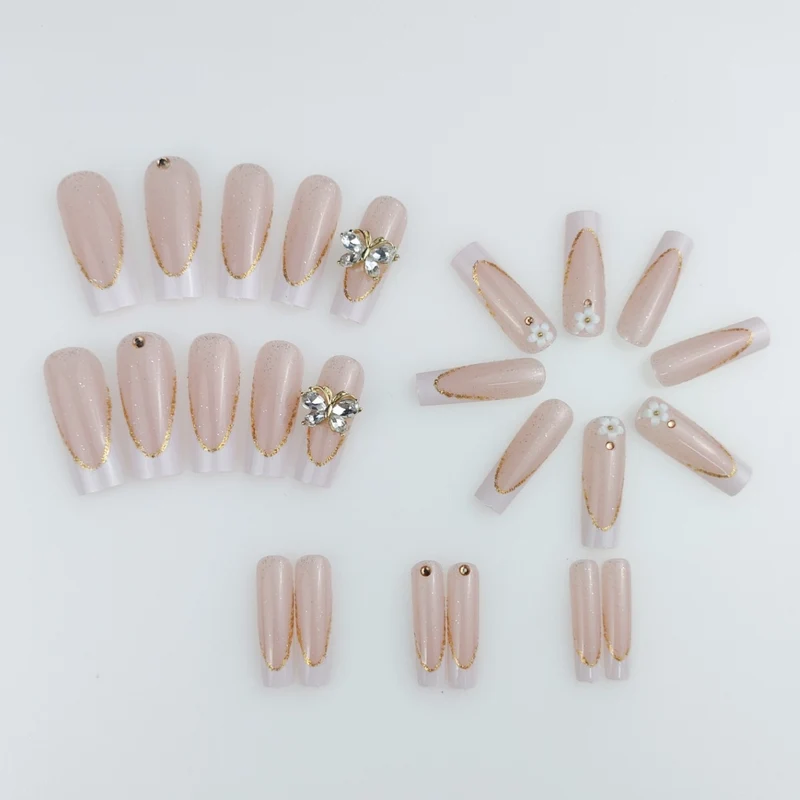 Elegant Long Stiletto Press-On Nail Enhancements Stornfield