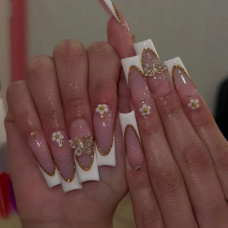 Elegant Long Stiletto Press-On Nail Enhancements Stornfield