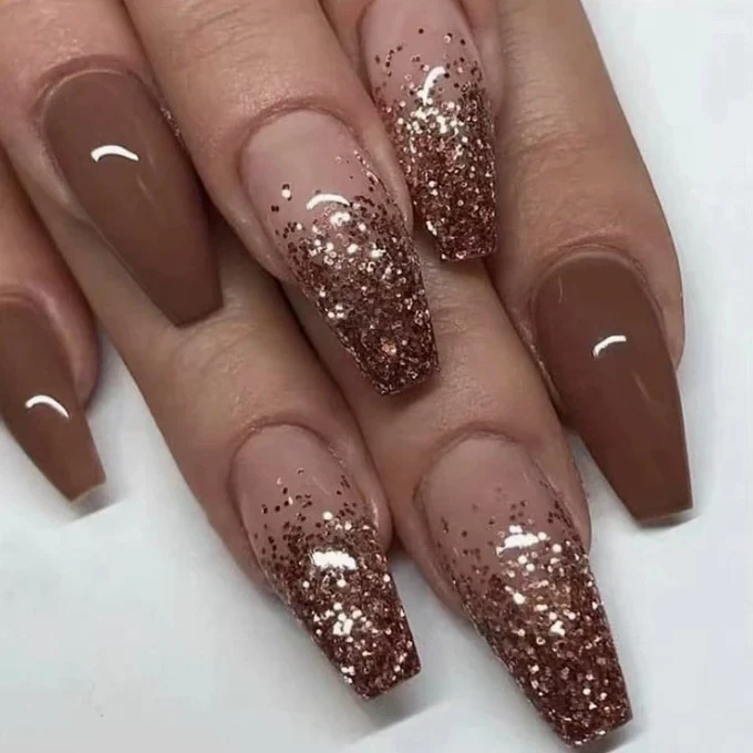 Elegant Long-Lasting Glitter Nail Enhancements Stornfield