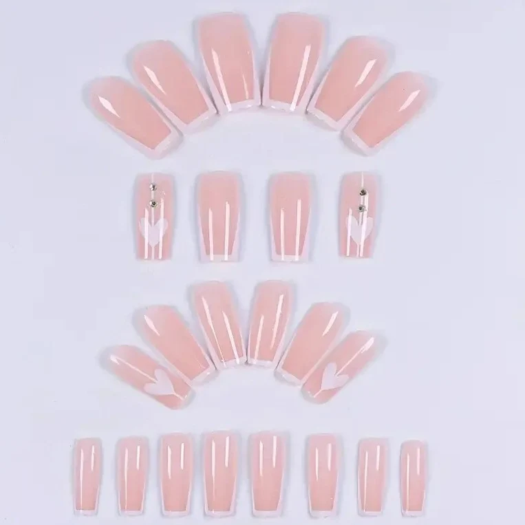 Elegant Heart Design Nail Enhancements Stornfield