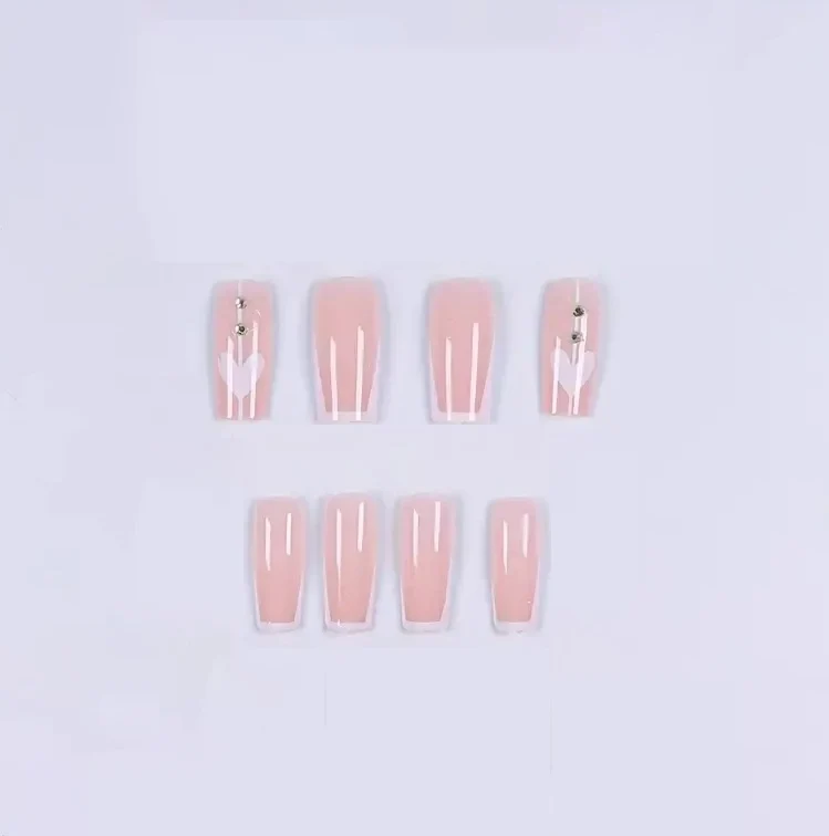 Elegant Heart Design Nail Enhancements Stornfield