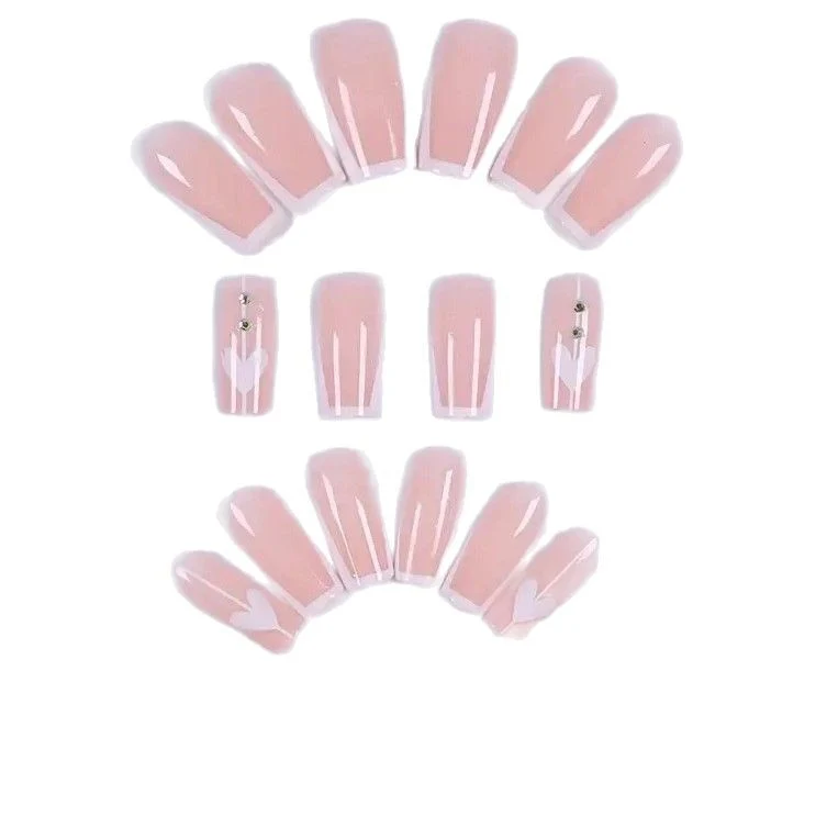 Elegant Heart Design Nail Enhancements Stornfield