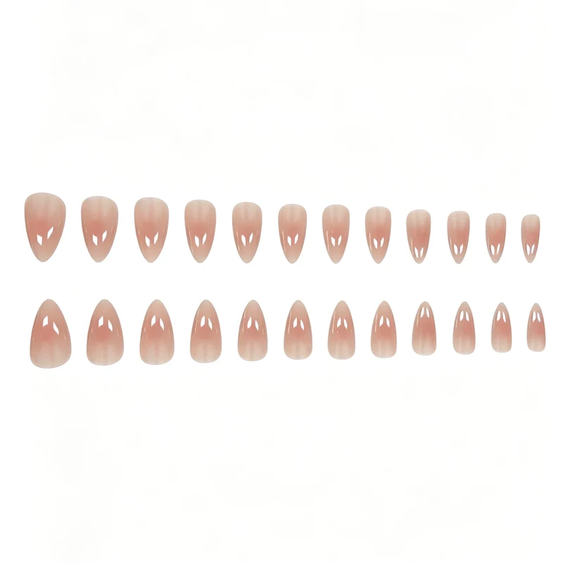 Elegant Glossy Almond-Shaped Nail Extensions Stornfield