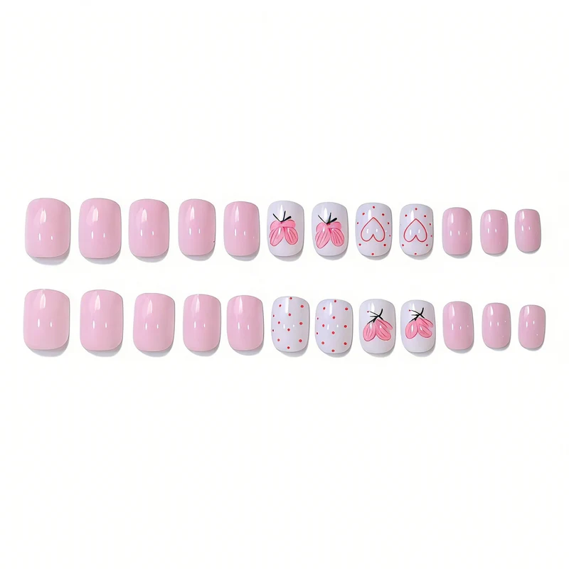 Creative Floral Acrylic Nail Art Set Stornfield