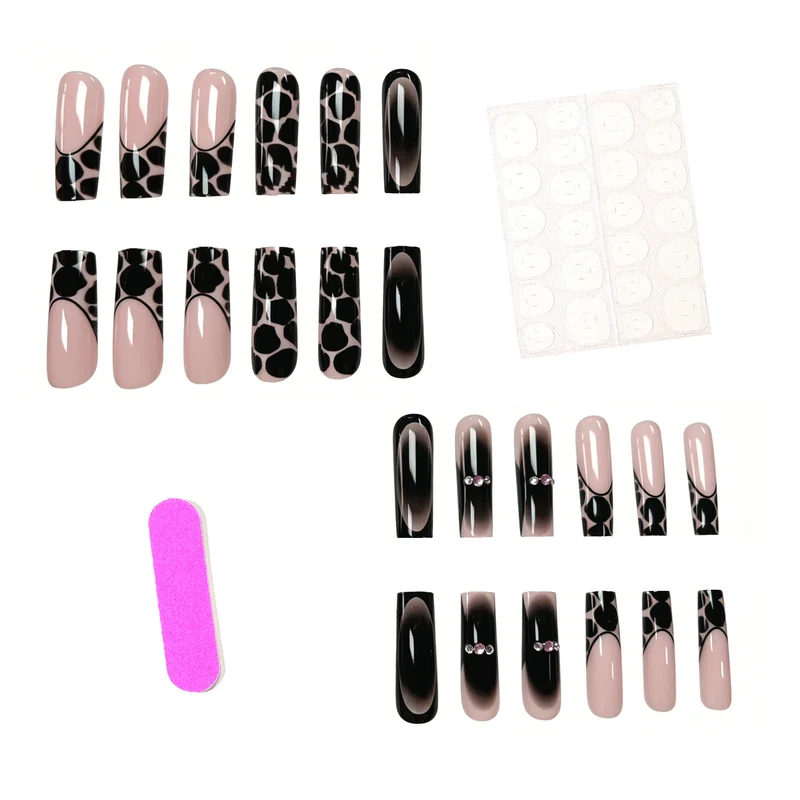 Creative 3D Leopard Print Acrylic Nail Art Extensions Stornfield