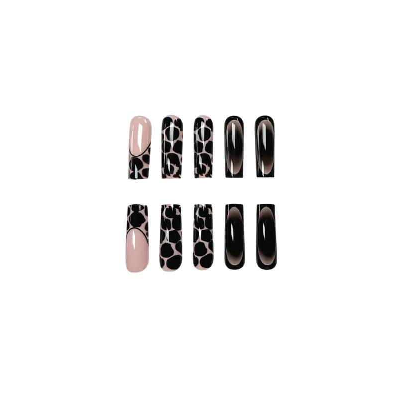 Creative 3D Leopard Print Acrylic Nail Art Extensions Stornfield