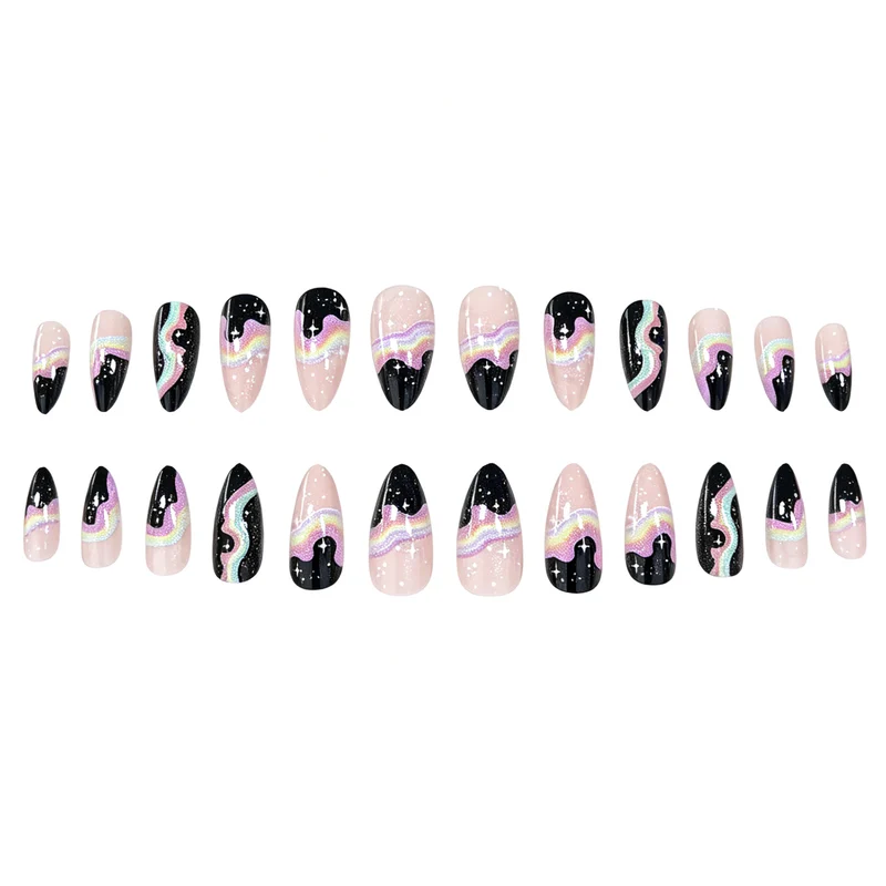 Cosmic Gradient Nail Art Enhancements Stornfield
