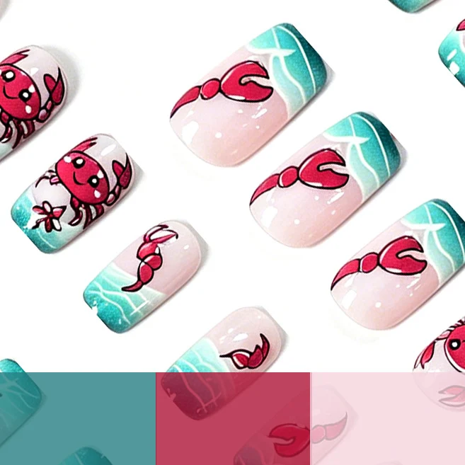 Coastal Themed Nail Art Enhancements Stornfield