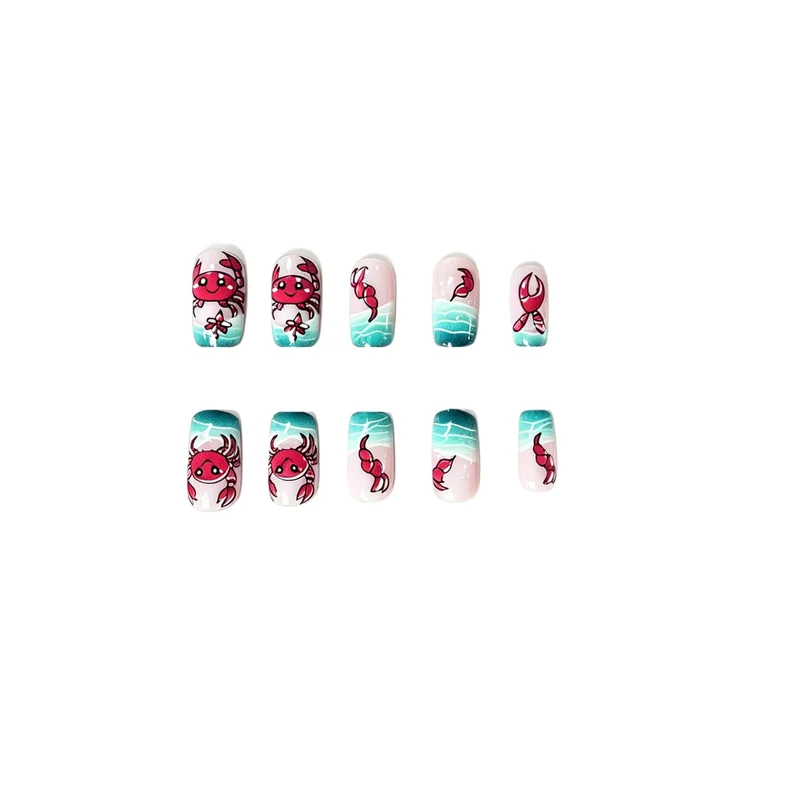 Coastal Themed Nail Art Enhancements Stornfield