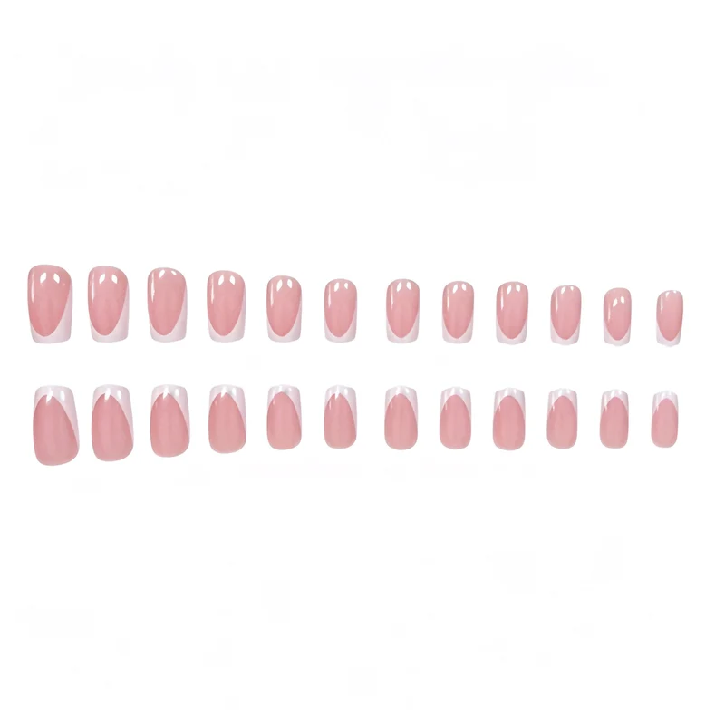 Classic French Tip Press-On Nail Set Stornfield