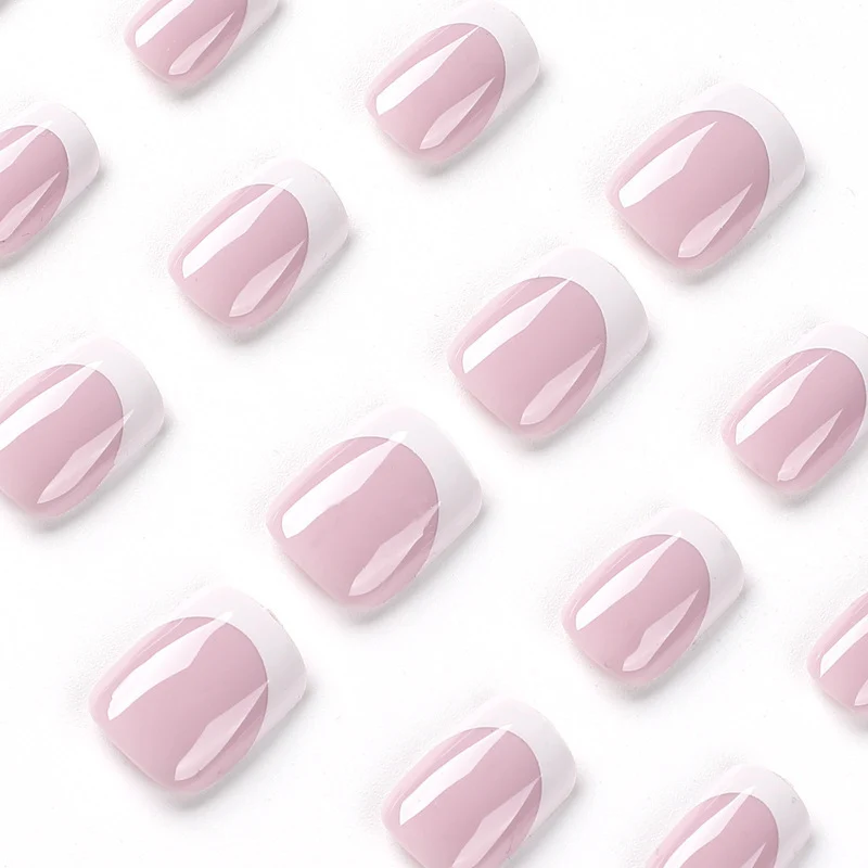 Classic French Tip Nail Art Enhancements Stornfield