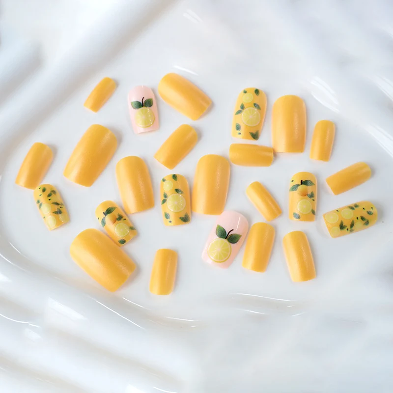 Citrus-Themed Nail Art Enhancements Stornfield