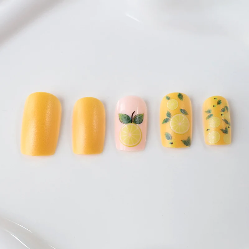 Citrus-Themed Nail Art Enhancements Stornfield