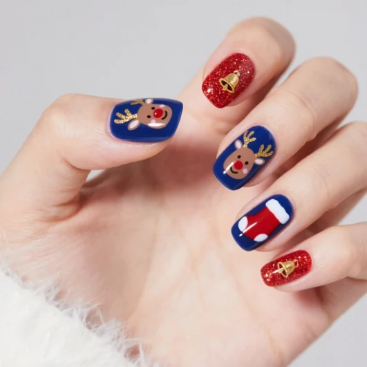 Christmas-Themed Nail Art Set Stornfield