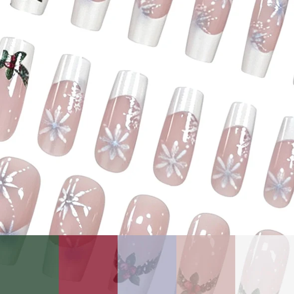 Christmas-Themed Artistic Nail Enhancements Stornfield