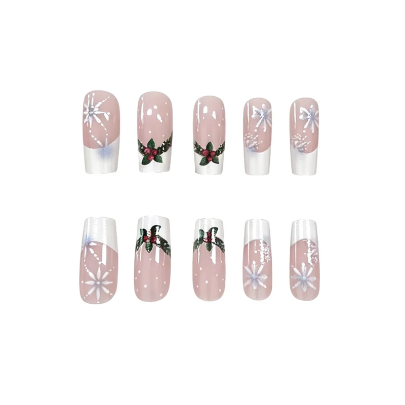 Christmas-Themed Artistic Nail Enhancements Stornfield