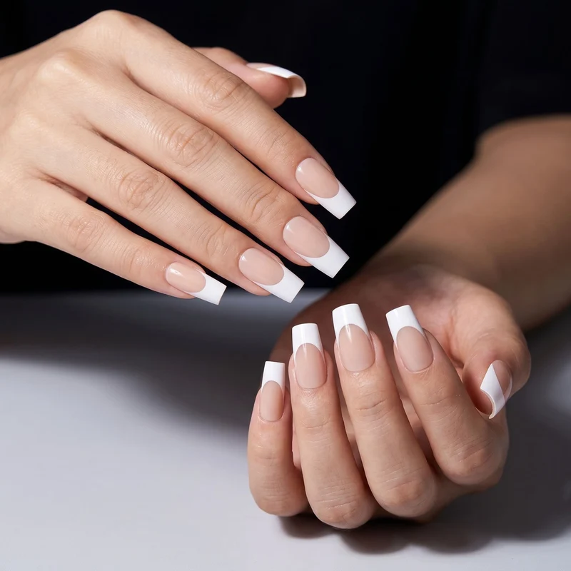 Chic French Tip Nail Enhancements Stornfield