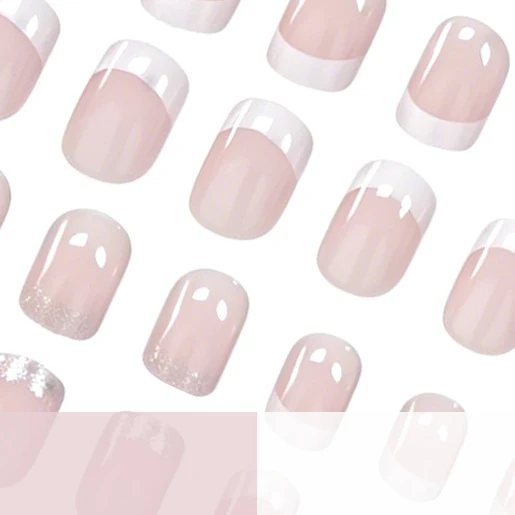 Chic French Tip Nail Art Enhancements Stornfield