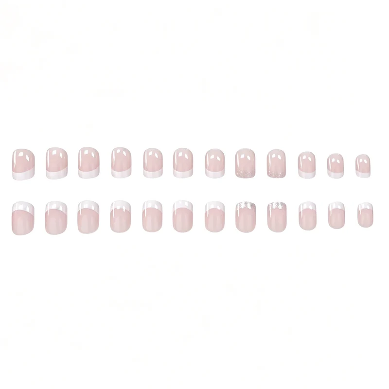 Chic French Tip Nail Art Enhancements Stornfield