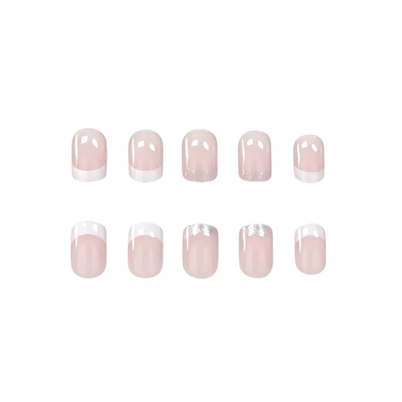 Chic French Tip Nail Art Enhancements Stornfield