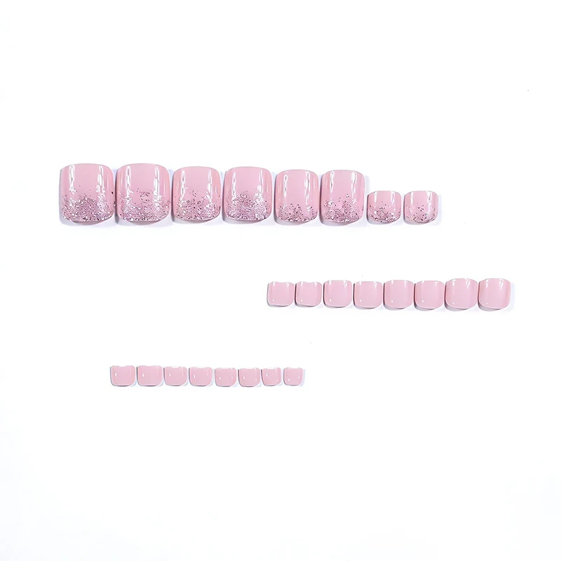 Elegant Glittery Pedicure Nail Art Stornfield