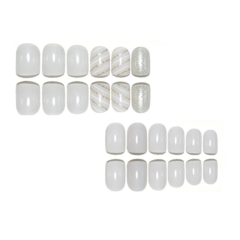 Elegant Glittery Nail Art Enhancements Stornfield