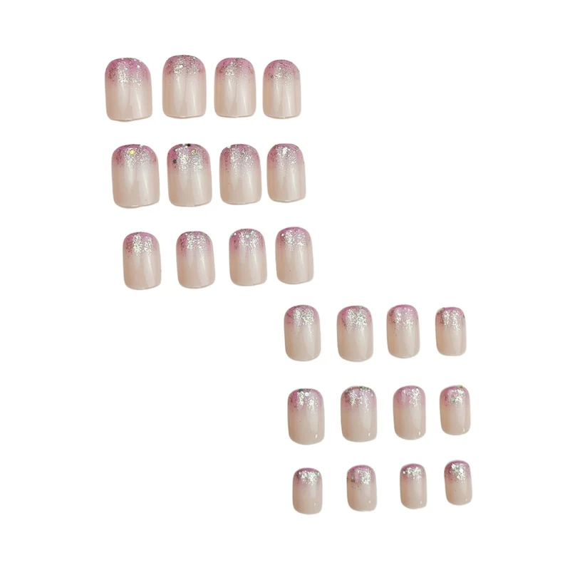 Elegant Glitter Ombre Nail Art Enhancements Stornfield
