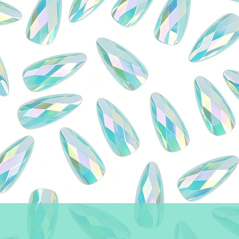 Elegant Geometric Design Nail Art Extensions Stornfield