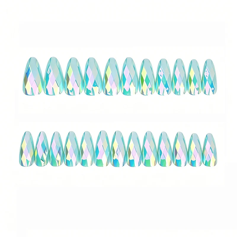 Elegant Geometric Design Nail Art Extensions Stornfield