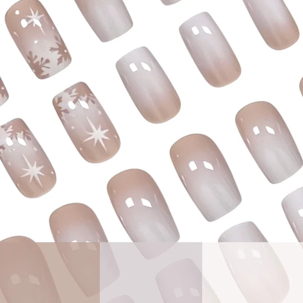 Elegant Frosted Winter Nail Art Enhancements Stornfield