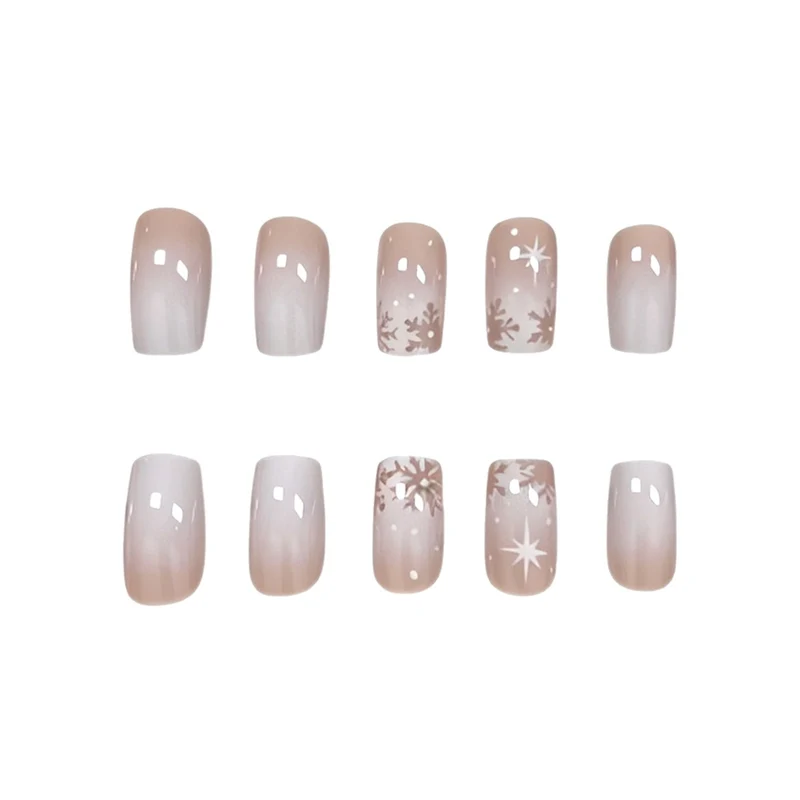 Elegant Frosted Winter Nail Art Enhancements Stornfield