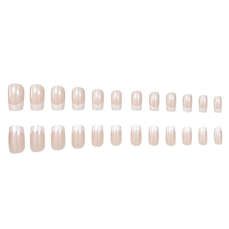 Elegant French Tip Press-On Nails Stornfield