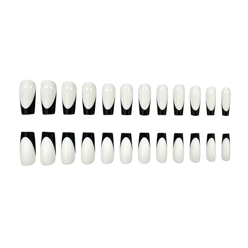 Elegant French Tip Press-On Nails Stornfield 1789915939