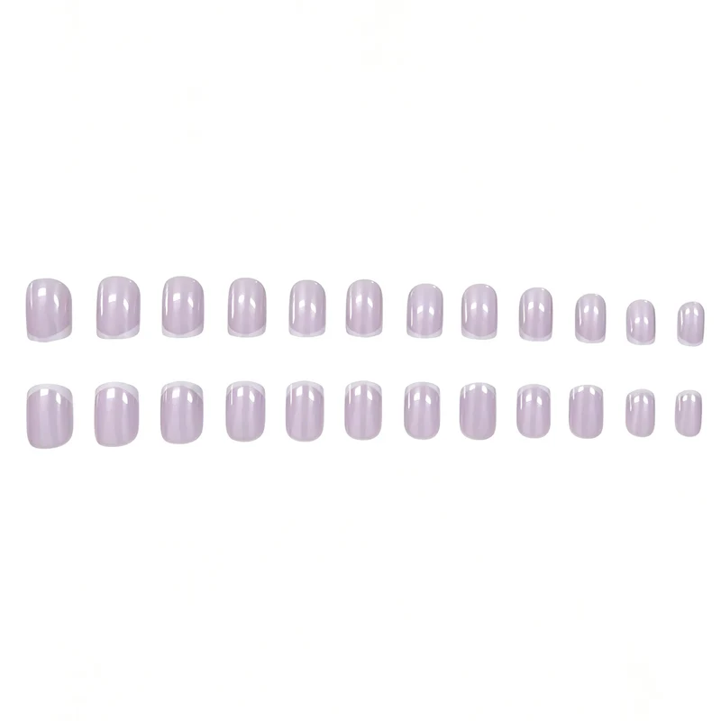 Elegant French Tip Press-On Nail Set Stornfield