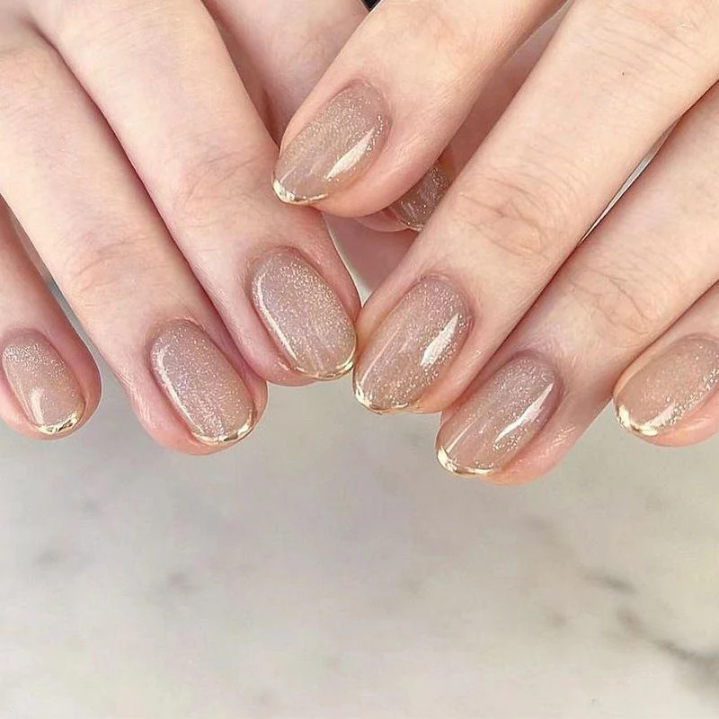 Elegant French Tip Nail Enhancements Stornfield 1789915301