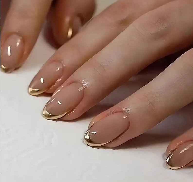 Elegant French Tip Nail Enhancements Stornfield 1789915301