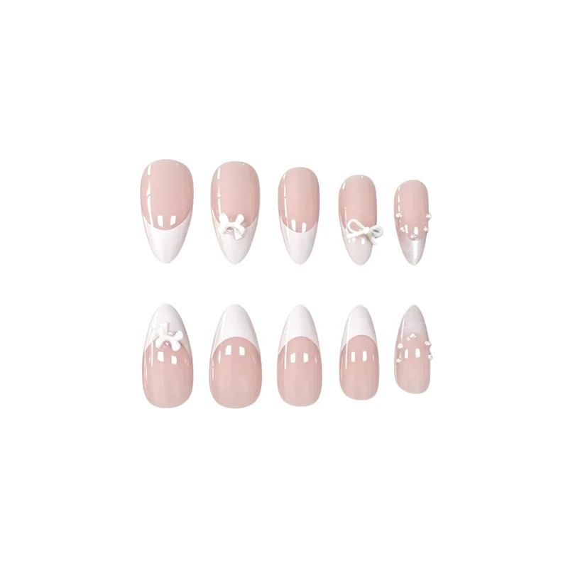 Elegant French Tip Nail Art Set Stornfield 1789915802