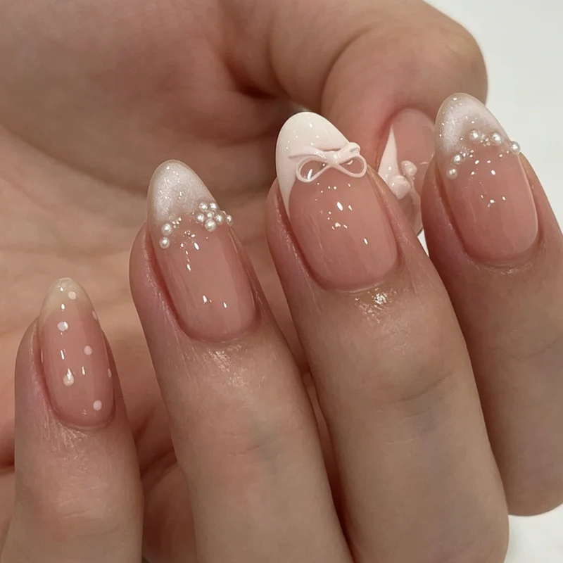 Elegant French Tip Nail Art Set Stornfield 1789915802