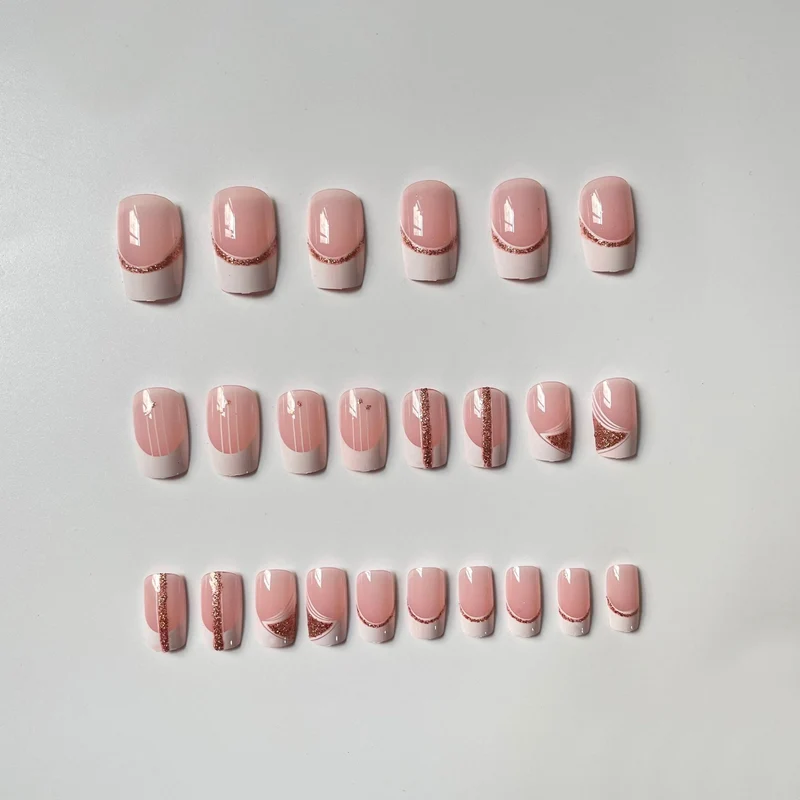 Elegant French Tip Nail Art Set Stornfield 1789915033