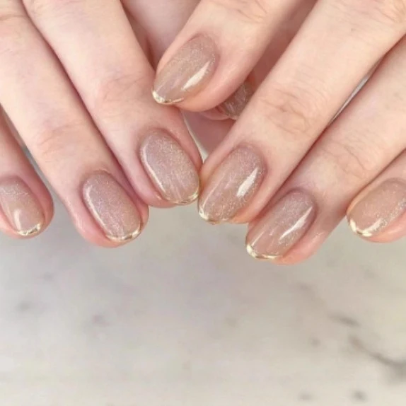 Elegant French Tip Nail Art Extensions Stornfield