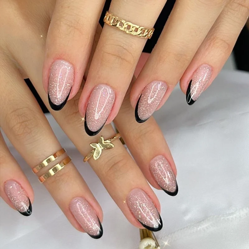 Elegant French Tip Nail Art Extensions Stornfield
