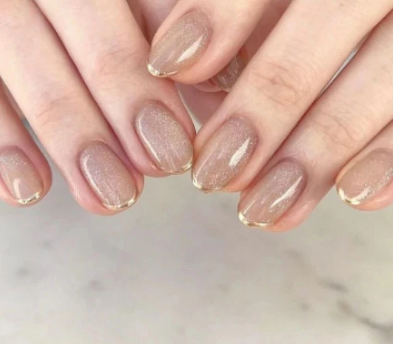 Elegant French Tip Nail Art Extensions Stornfield