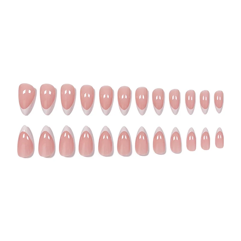 Elegant French Tip Nail Art Extensions Stornfield 1789915249