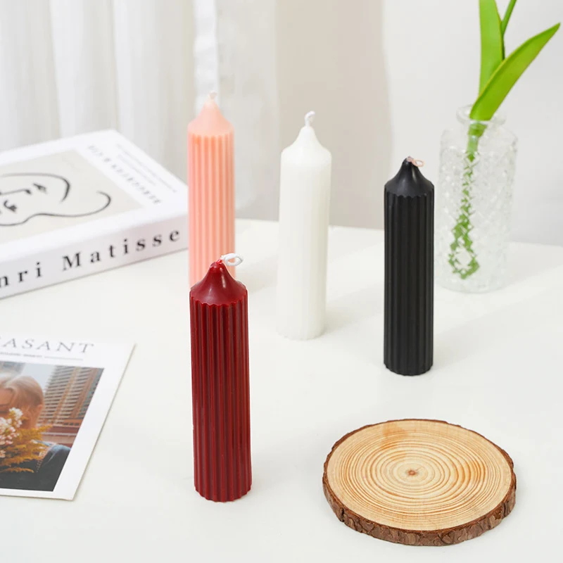 Pedestal Glass Candle Holder with Round Dish and Weighted Base for Taper & Short Pillar Candles