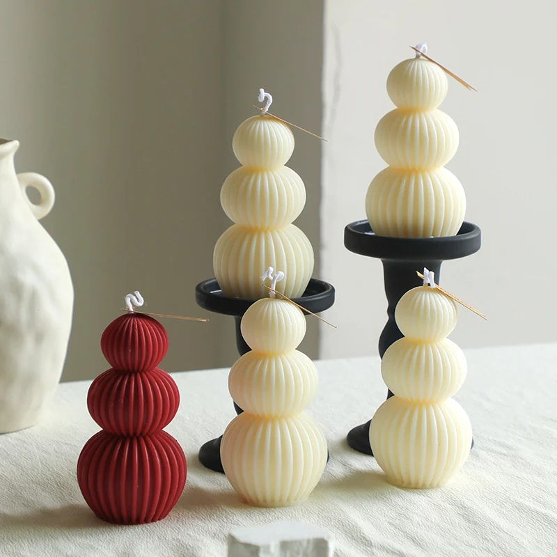 Minimalist Sculpted Pillar Candle Pedestal