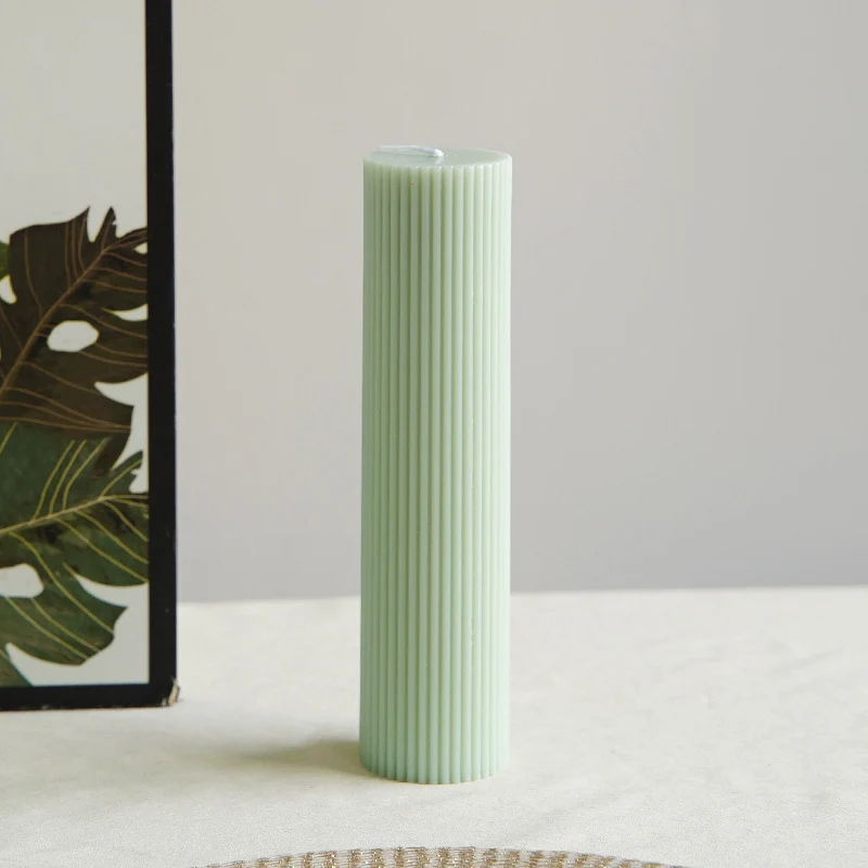 Minimalist Glossy Ceramic Pedestal Candle and Dessert Stand