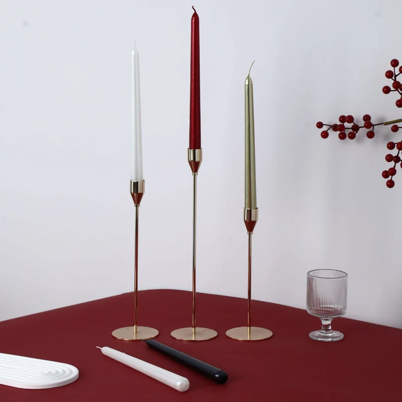 Long-Length Slim Dripless Dinner Taper Candle Pair with Cotton Core