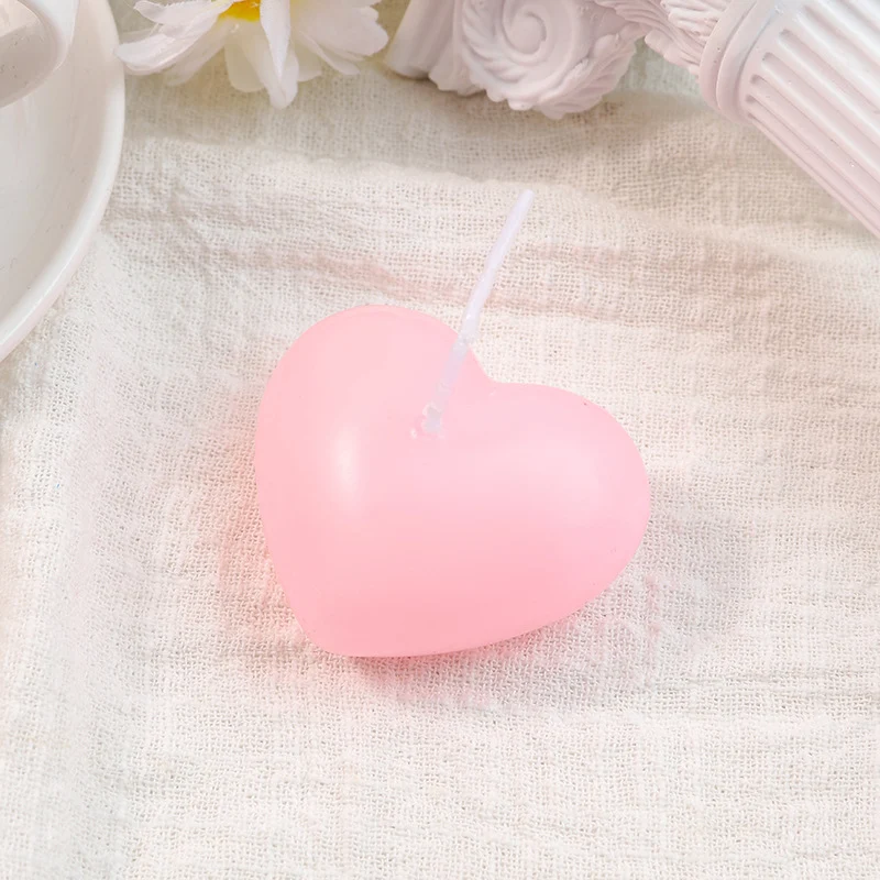 Heart-Shaped Floating Decorative Wax Candle