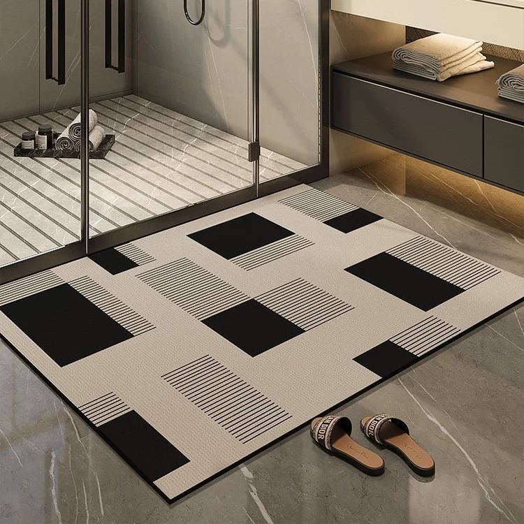 Elegante Blumenmuster Badmatte